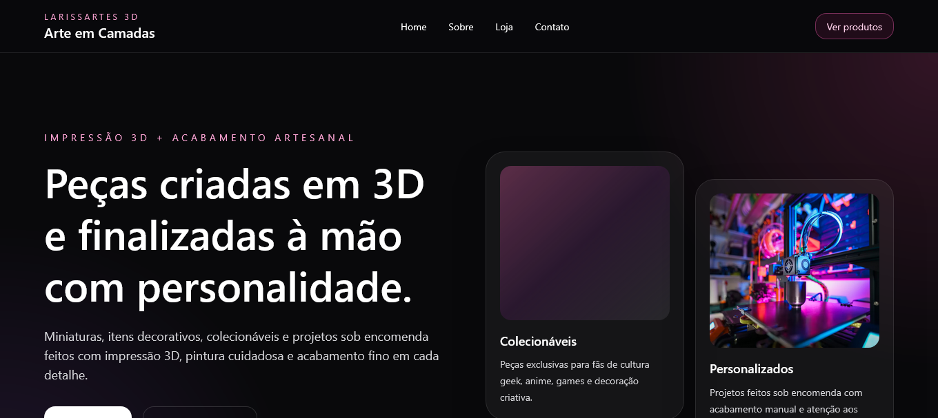 Projeto Larissartes 3D